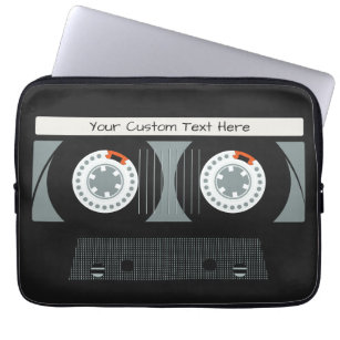 Retro Casette Tape custom text Laptopschutzhülle