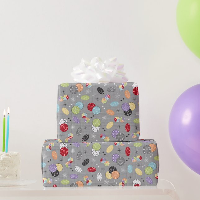 Retro Casino Geschenkpapier (Partygeschenke)