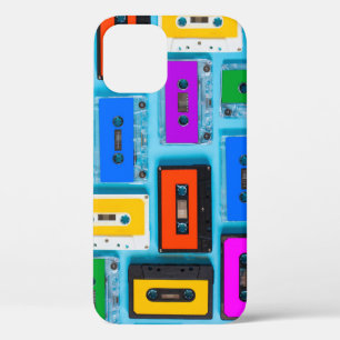 Retro Cassette: Blue Background Collection Case-Mate iPhone Hülle