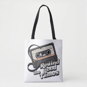 Retro Cassette Design für Nostalgie-Liebhaber Tasche