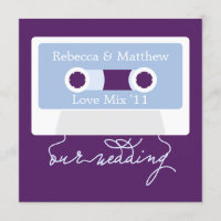 Retro Cassette Mixtape Wedding