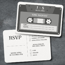 Retro Cassette Tape Mix Song Anfrage UAWG Begleitkarte