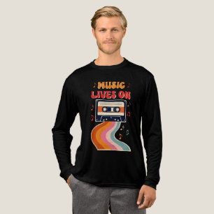 Retro Cassette Tape Shirt - Musik lebt auf Vintag