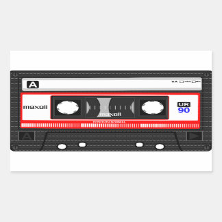 RETRO CASSETTE TAPE STICKER les années 70 80s 90s