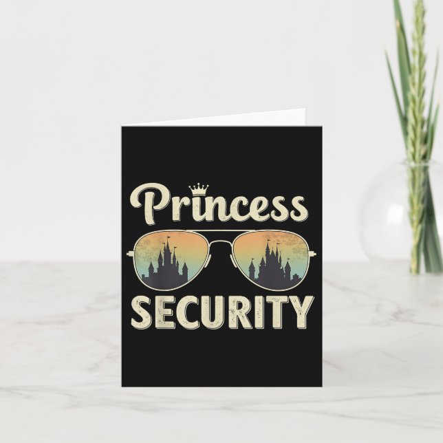 Retro Castle passend zum Princess Security Protect Karte (Vorderseite)