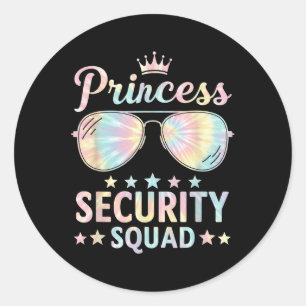 Retro Castle passend zum Princess Security Protect Runder Aufkleber