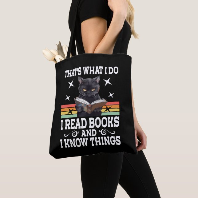 Retro Cat Books The Reader Halloween Reading Gesch Tasche (Von Nahem)