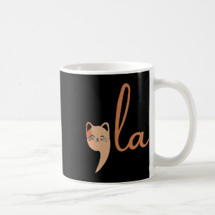 Retro Cat Comma La Kamala Harris für Präsident 200 Kaffeetasse