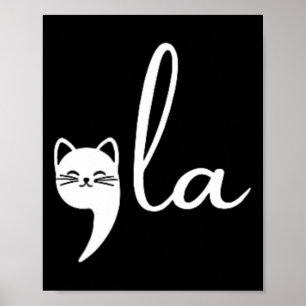 Retro Cat Comma La Kamala Harris für Präsident 200 Poster