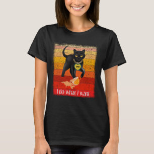 Retro Cat Funny Zitat Cat Mama Katzenkatze Vater T-Shirt