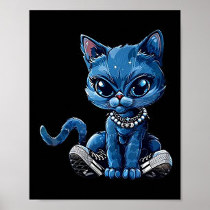 Retro Cat Niedlich Shoes Comma La Kamala Harris 20 Poster