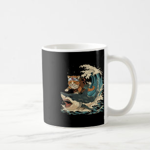 Retro Cat Ninja Süße Tier Kitten TierHallowee Kaffeetasse