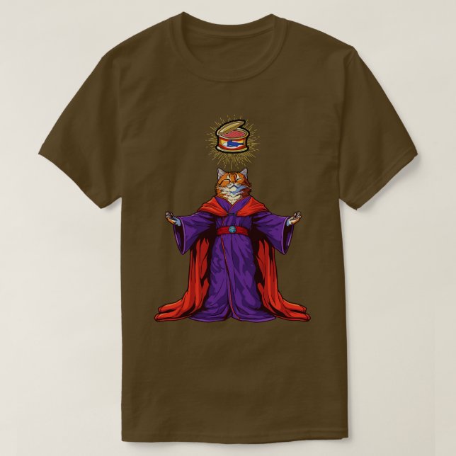 Retro Cat Pun Atheist Männer Frauen Kinder Grafisc T-Shirt (Design vorne)