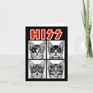 Retro Cat Rock Music Concept Band Men Kids Women F Karte