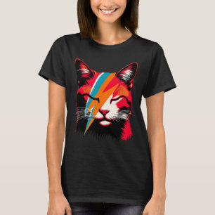 Retro Cat Rock Music Concept Band Men Kids Women F T-Shirt