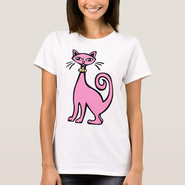 Retro Cat T-Shirt (Vorderseite)