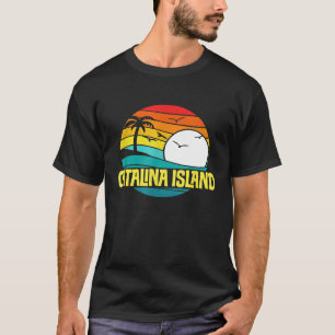 Retro Catalina Insel Sonnen-Surf 80er Grafik T-Shirt