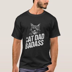 Retro Catfather Bester Katzenvater & Katzenpapa T-Shirt