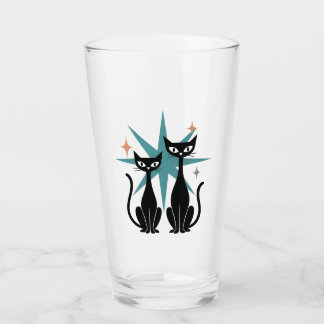Retro Cats Blaues Atomglas Sternexplosion | Mitte Glas