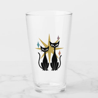 Retro Cats Gold Atomglas-Sternexplosion | Mitte Glas