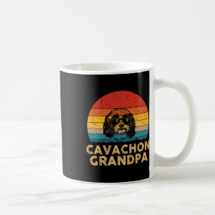 Retro Cavachon Grandpa Dog Lover Paw Vater Vathers Kaffeetasse