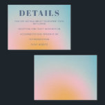Retro Celestial Light Blue Gradient Bat Mitzvah Begleitkarte<br><div class="desc">Retro Celestial Light Blue Gradient Bat Mitzvah Enclosure Card</div>