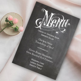 Retro Chalkboard Bistro Style Menü Menükarte