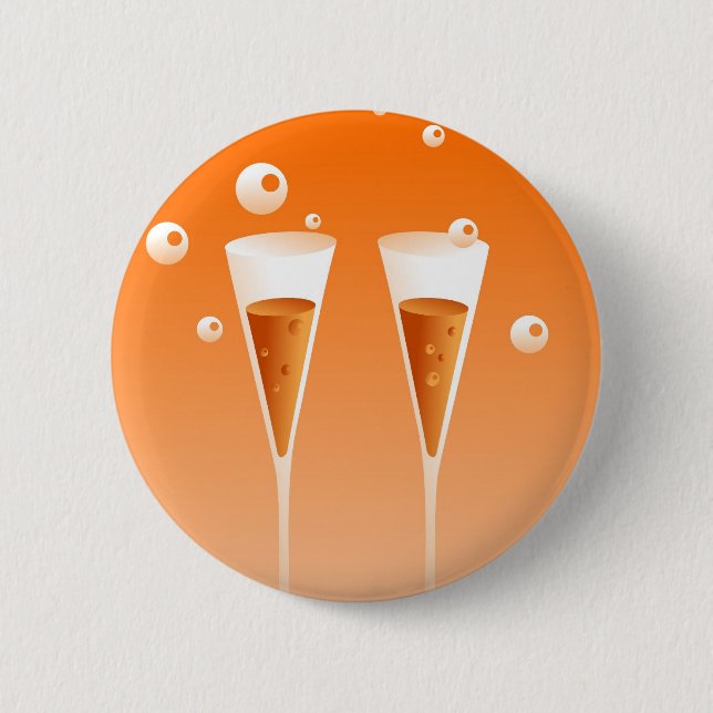 Retro Champagne Button (Vorderseite)