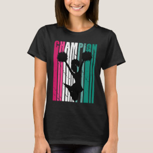 Retro Champion der Silhouette in fröhlichen Farben T-Shirt