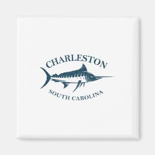 Retro Charleston South Carolina Vintager Angelplat Magnet