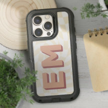 Retro Checkerboard Bold Monogram