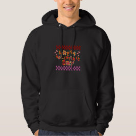  Retro Checkered Happy Valentine's Day Hoodie