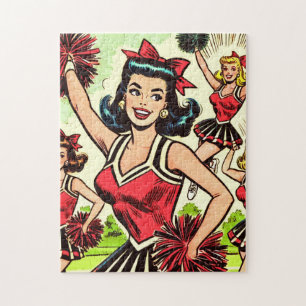 Retro Cheerleader Comic