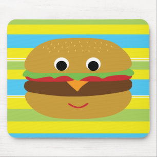 Retro Cheeseburger Mousepad