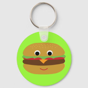 Retro Cheeseburger Schlüsselanhänger