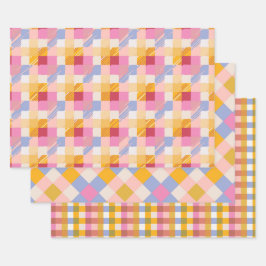 Retro chèques papier d'emballage