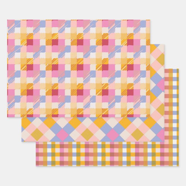 Retro chèques papier d'emballage (Lot)