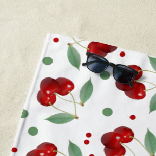 Retro Cherries Strandtuch