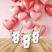 Retro Cherry Berry 1. Geburtstag Rot und Grün