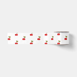 Retro Cherry Berry 1. Geburtstag Rot und Grün Satinband