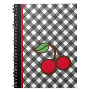 Retro Cherry En vichy école Carnet cuisine