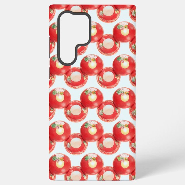 Retro Cherry Pie Phone Case Samsung Galaxy Hülle (Rückseite)