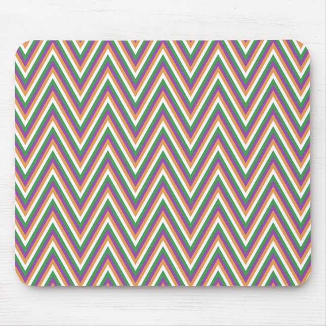 Retro-Chevron-Muster cool Mousepad (Vorne)