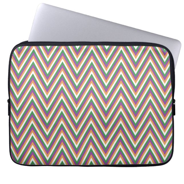 Retro Chevron Pattern Cool Laptopschutzhülle (Vorderseite)