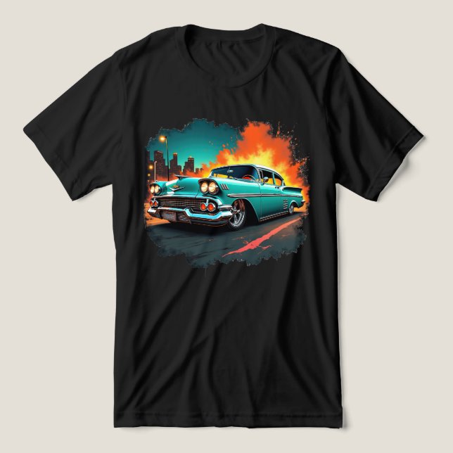 Retro Chevy Tri-Blend Shirt (Design Vorderseite)