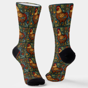 Retro Chic Boho Hähnchenkraut Socken