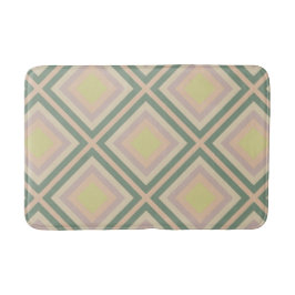 Retro Chic Geometric Lemon Pastel Badematte