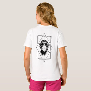 Retro-Chic Schimpans-Diamant – Geometrie trifft At T-Shirt