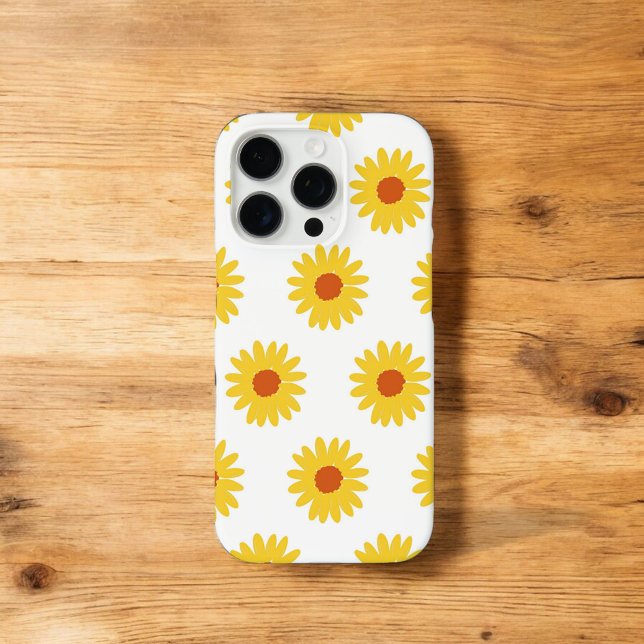 Retro Chic Sonnenblumenfeder Whimsikfeder iPhone 16 Pro Hülle (Von Creator hochgeladen)