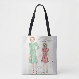 Retro Chic Tote Bag Tasche